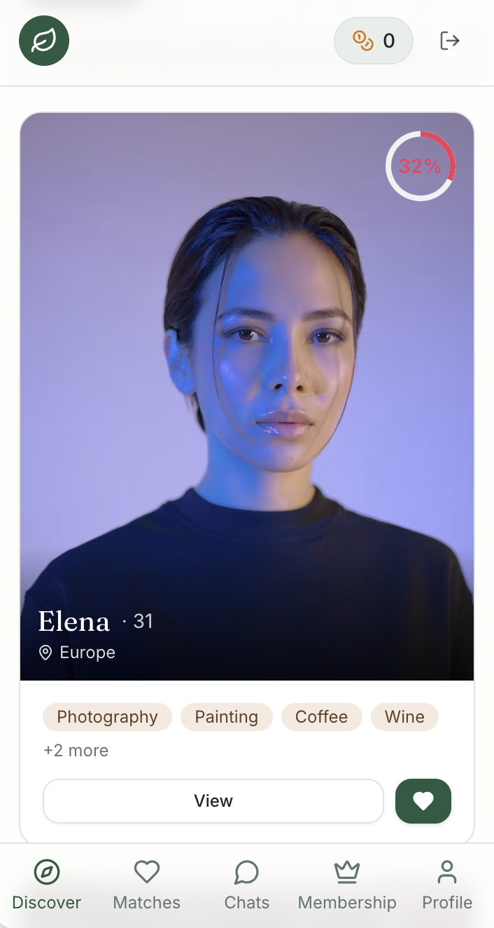 Eurobeauties app screen